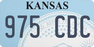 KS license plate 975CDC