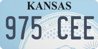 KS license plate 975CEE