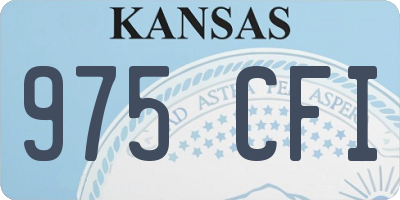 KS license plate 975CFI