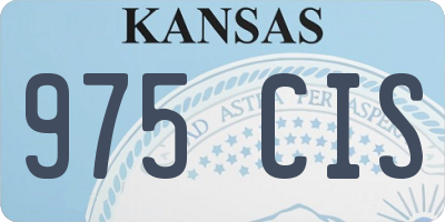 KS license plate 975CIS