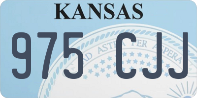 KS license plate 975CJJ