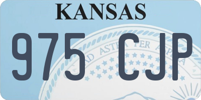 KS license plate 975CJP