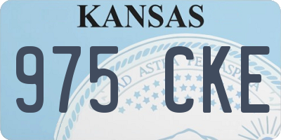 KS license plate 975CKE
