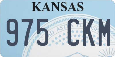 KS license plate 975CKM