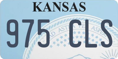 KS license plate 975CLS