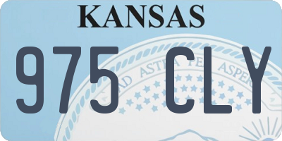 KS license plate 975CLY