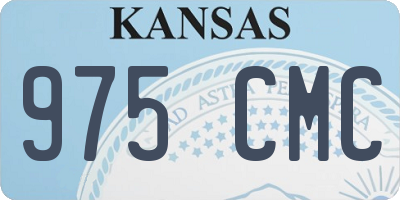 KS license plate 975CMC
