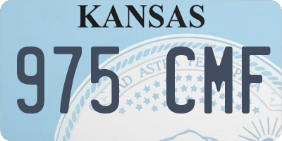 KS license plate 975CMF