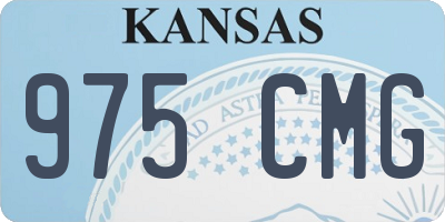 KS license plate 975CMG