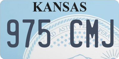 KS license plate 975CMJ