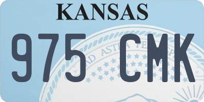 KS license plate 975CMK
