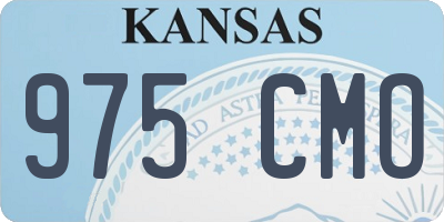 KS license plate 975CMO