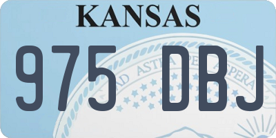 KS license plate 975DBJ