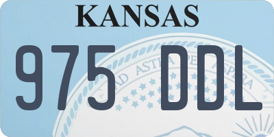 KS license plate 975DDL