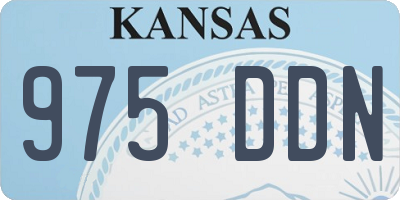 KS license plate 975DDN