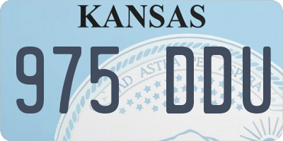 KS license plate 975DDU