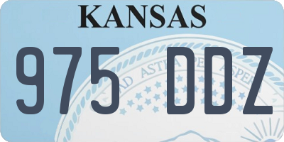 KS license plate 975DDZ