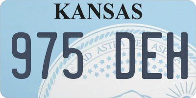 KS license plate 975DEH