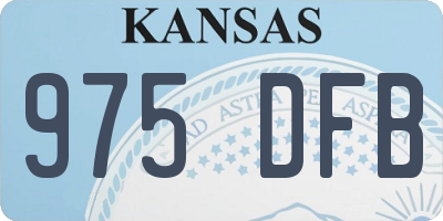 KS license plate 975DFB
