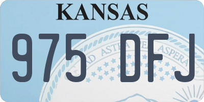 KS license plate 975DFJ