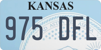 KS license plate 975DFL