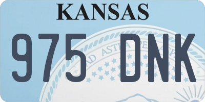 KS license plate 975DNK