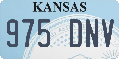 KS license plate 975DNV