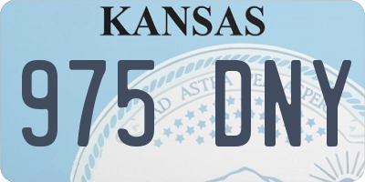 KS license plate 975DNY