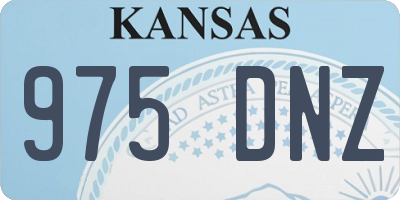 KS license plate 975DNZ