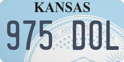 KS license plate 975DOL