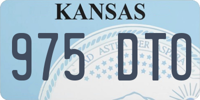 KS license plate 975DTO