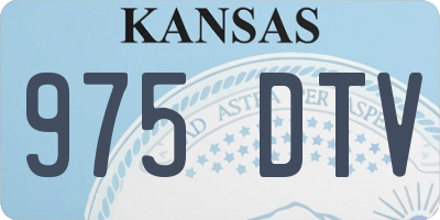 KS license plate 975DTV