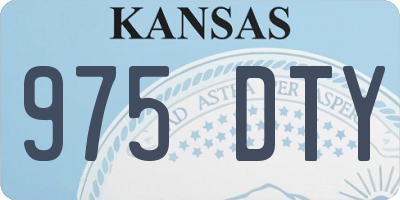 KS license plate 975DTY