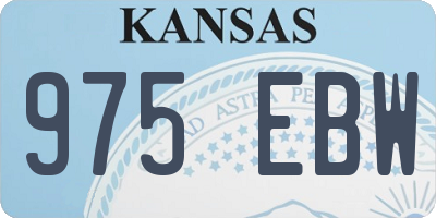 KS license plate 975EBW