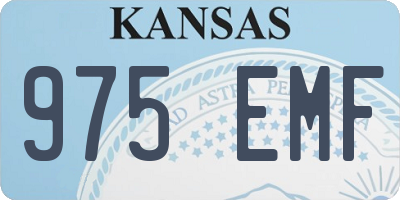 KS license plate 975EMF