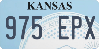 KS license plate 975EPX