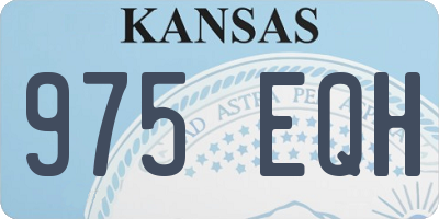 KS license plate 975EQH