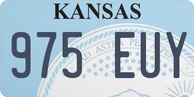 KS license plate 975EUY