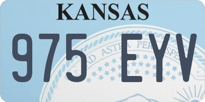 KS license plate 975EYV