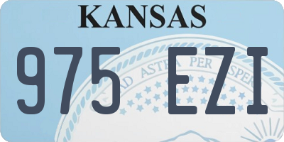 KS license plate 975EZI