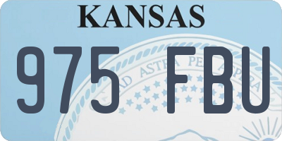 KS license plate 975FBU