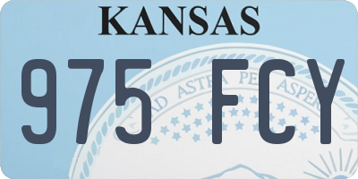 KS license plate 975FCY