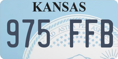KS license plate 975FFB
