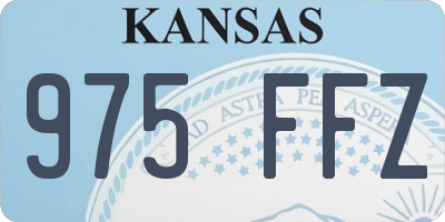 KS license plate 975FFZ