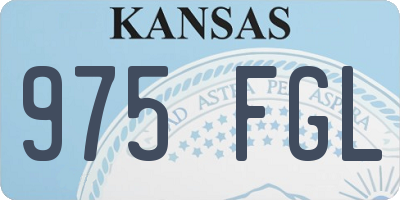 KS license plate 975FGL