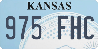 KS license plate 975FHC