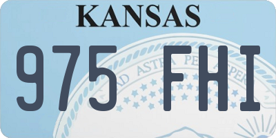 KS license plate 975FHI