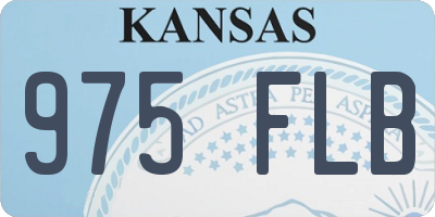 KS license plate 975FLB