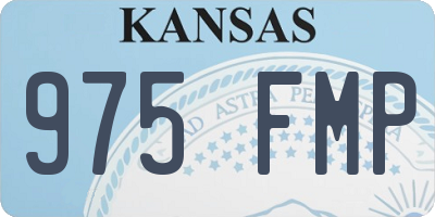 KS license plate 975FMP