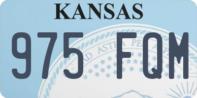 KS license plate 975FQM